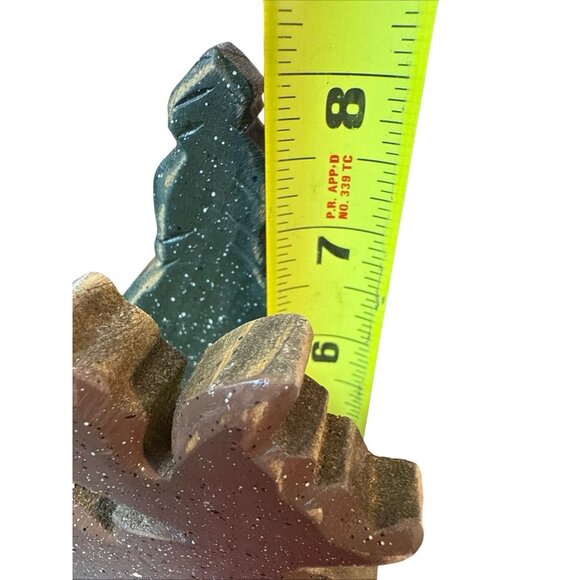 Stocking Holder Hanger Moose W/ Christmas Tree Primitive Rustic Wood Wooden 8” - Picture 6 of 9